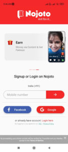 nojoto app sign up